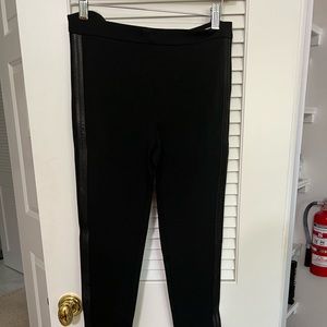 Burberry Leggings with Leather Detail